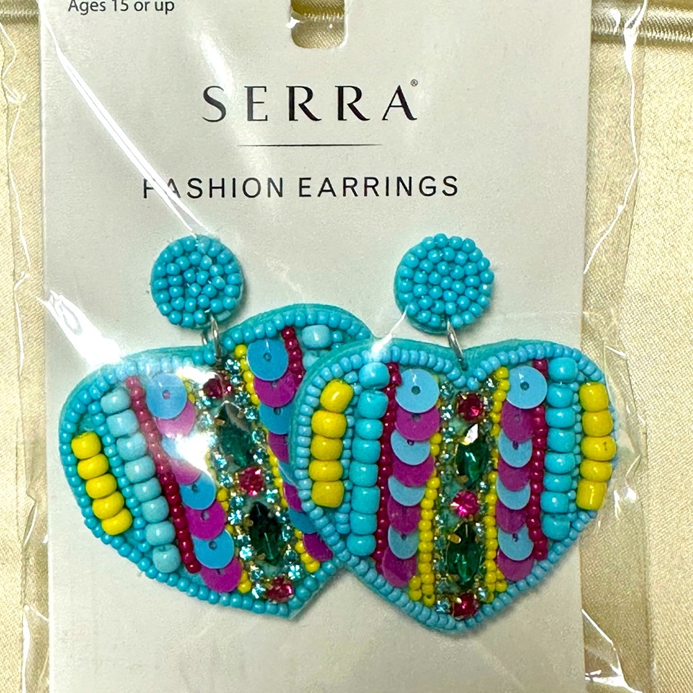 Festive SERRA earrings post back